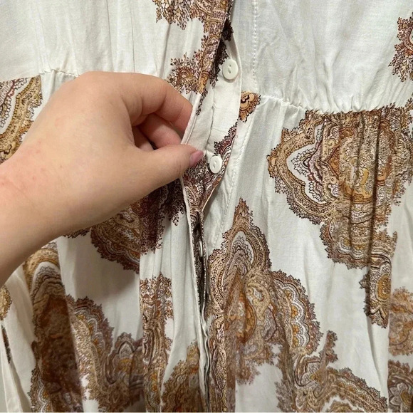 H&M paisley midi print dress 12 - Picture 5 of 7